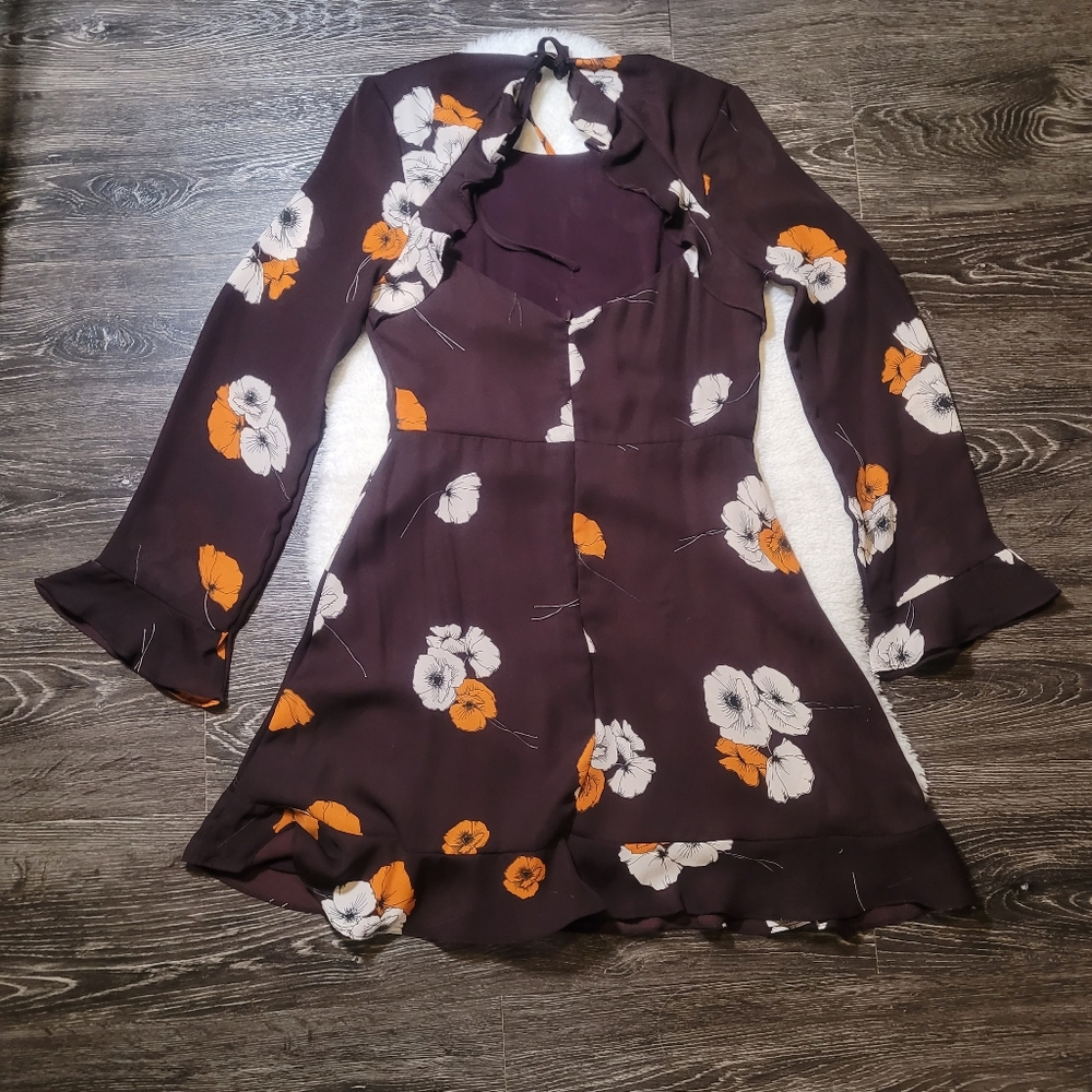 NWT Cupcakes & Cashmere $149 Aubergine Leena Dress Sz 6 - Picture 3 of 7